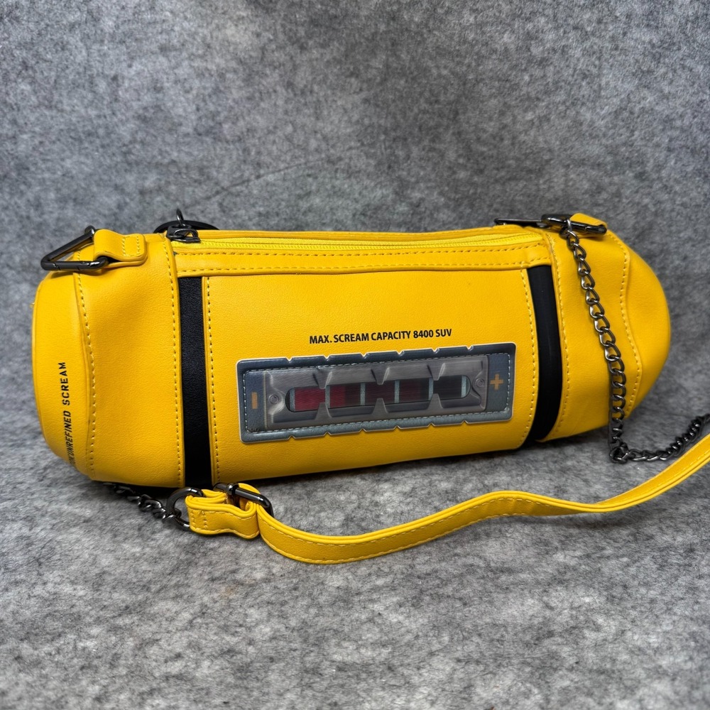 Disney Pixar Monsters Inc Yellow Scream Canister Crossbody Bag Spirit Halloween